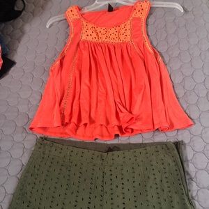 -Beach cover up - Top and shorts